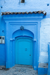 Chefchaouen door architecture