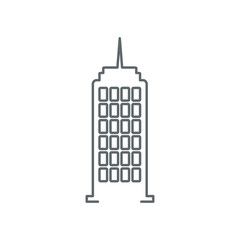 line  office building icon