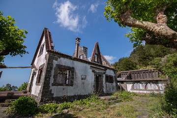 abandoned house on hill