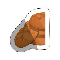 Bread icon. Bakery food shop traditional and product theme. Isolated design. Vector illustration