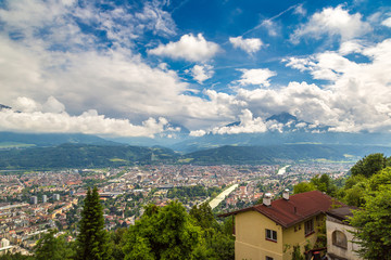 Fototapeta premium Panoramic view of Innsbruck