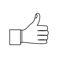 Human hand icon. Finger gesture palm and communication theme. Isolated design. Vector illustration