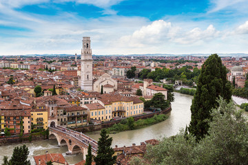 Fototapeta na wymiar Panoramic view of Verona