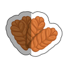 Bread icon. Bakery food shop traditional and product theme. Isolated design. Vector illustration