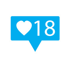 Like, follower icon. Like, follower sign.