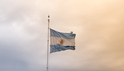 Argentina flag waving