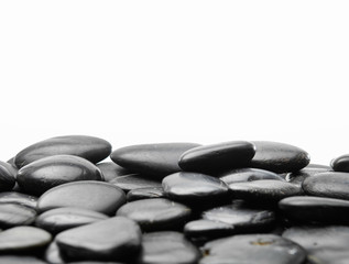 Fototapeta na wymiar Black pebble background /black pebble pattern