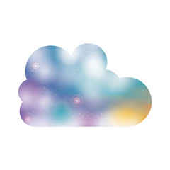 Cloud computing icon. Storage technology virtual and network theme. Isolated design. Vector illustration