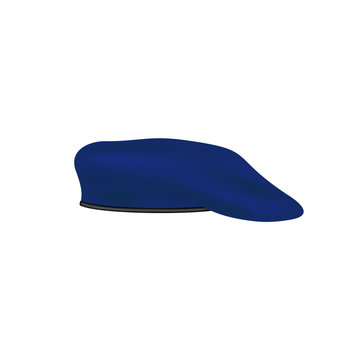 Beret In Dark Blue Design