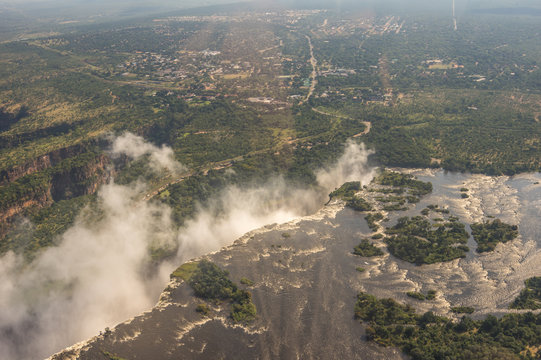 Helicopter flights over the  Zambezi River and Victoria Falls in Zambezi National Park is a highlight for tourist visiting the world famous Landmark