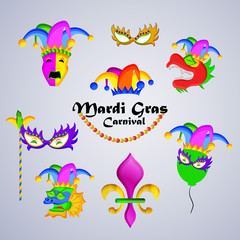 Mardi Gras Carnival background 