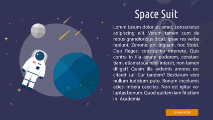 Space Suit Conceptual Banner © Graphiqa-Stock