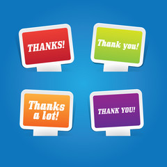 Set of Thank You Labels