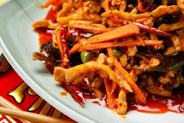 eohyang, Fish Flavored, 鱼香牛肉, 鱼香冬菇,