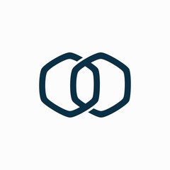 Infinity polygon logo design