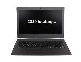 Laptop isolated - New Year - 2020