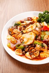 palbochae,  Stir-fried Seafood and Vegetables, 八寶菜