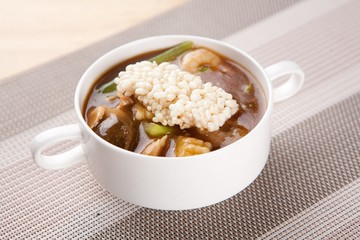 haemul nurungji tang,  Scorched Rice Soup with Seafood, 해물누룽지탕