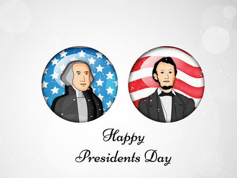 U.S.A Presidents Day background - Powered by Adobe