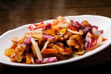 tangsuyuk,  Sweet and Sour Pork, 탕수육