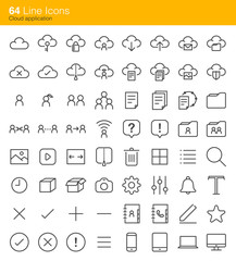 Cloud application icons