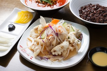 chapssal tangsuyuk,  Sweet and Sour Pork, guobaorou