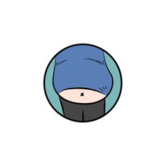 Belly Fat or Big Stomach Sticker or Icon or Logo