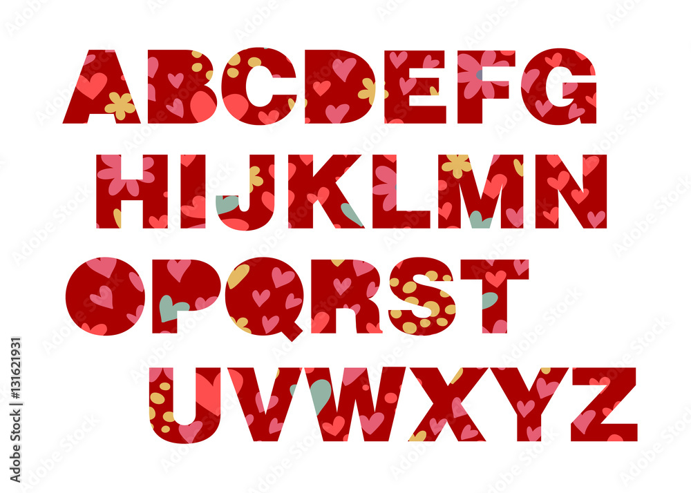 Fototapete letter font alphabet vector text design triangle