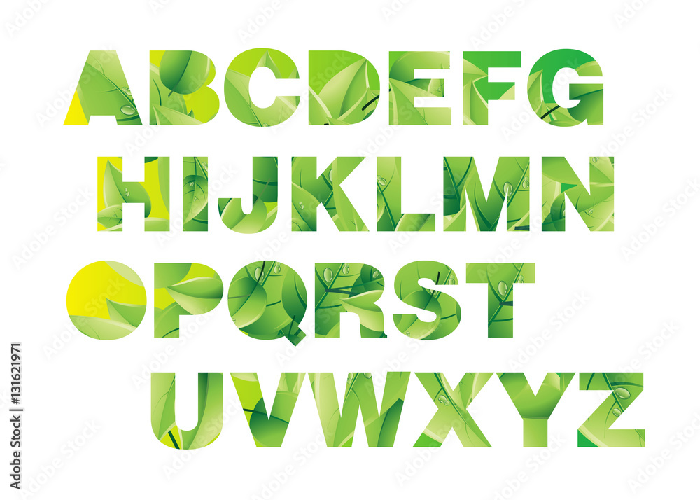 Fototapete letter font alphabet vector text design triangle