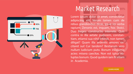 Market research Conceptual Banner