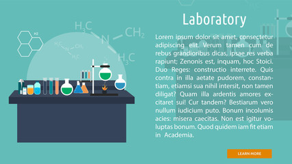 Laboratory Conceptual Banner