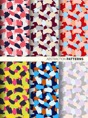 Set pattern abstraction colored spots