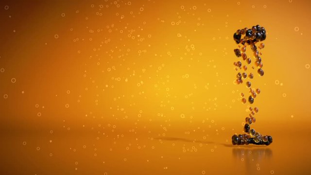 Champagne background - 3D Animation