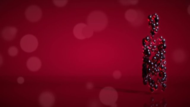 Wine background - 3D Animation