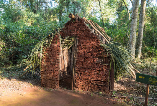 Typical Guarani House in Misiones province, Argentina