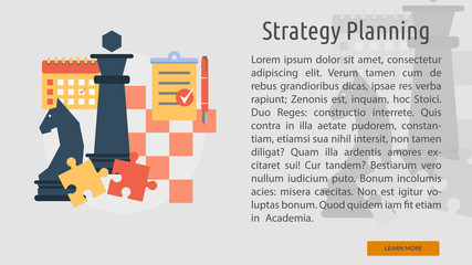 Strategy Planning Conceptual Banner