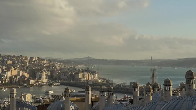 Стамбул.Вид на Золотой Рог, Босфо́р 