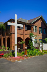 Fototapeta na wymiar Catholic church, office building, Sydney, Australia