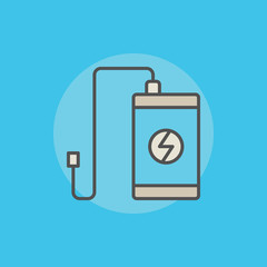 Portable power bank icon