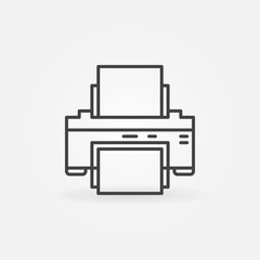 Printer line icon