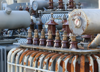 Storage of old transformers of voltage