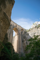 a walk under the bridge in Ronda 