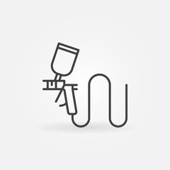 Spray gun linear icon