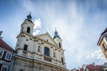 Fototapeta na wymiar The Church of the Holy Spirit in Warsaw, Poland