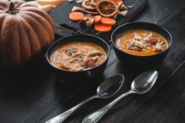 Cream of pumpkin soup