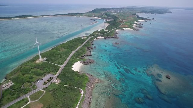宮古島空撮 西平安名崎