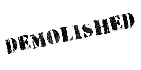 Demolished rubber stamp. Grunge design with dust scratches. Effects can be easily removed for a clean, crisp look. Color is easily changed.