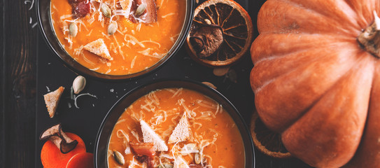 Cream of pumpkin soup