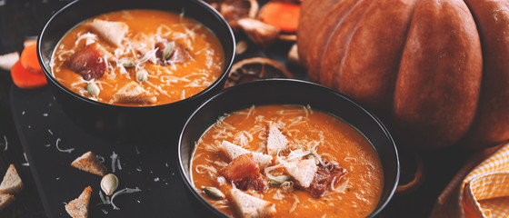 Cream of pumpkin soup