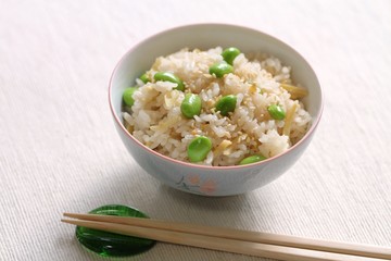 枝豆生姜ご飯